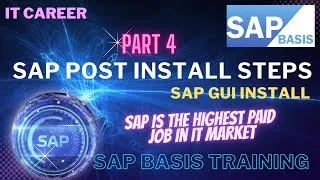 Thumbnail: SAP GUI Installation - Step-by-Step Guide to SAP Post Installation Steps (Lecture 9)