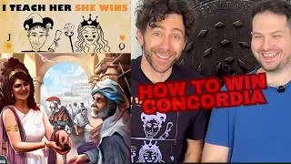 Thumbnail: HOW TO WIN CONCORDIA, High Strategy Tips - I Teach Her She Wins