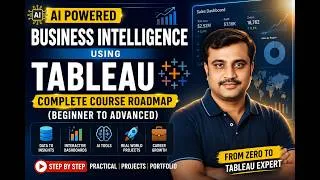 Thumbnail: AI Powered Business Intelligence using Tableau | Complete Course Roadmap-Beginner to Advanced | 2026