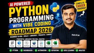 Thumbnail: AI Powered Python Programing with Vibe Coding | Complete Roadmap 2026 | FREE Career Guidance Session