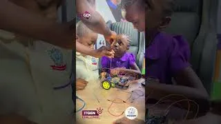 Thumbnail: We built a Bluetooth controlled Arduino car to demonstrate the power of AI. #Ai #robotics #tech 
