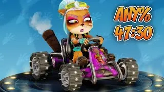 Thumbnail: Any% speedrun in 47:30 - Crash Team Racing: Nitro Fueled