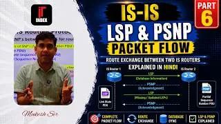 Thumbnail: IS-IS LSP & PSNP Packet Flow | Route Exchange Between Two IS Routers Explained in Hindi | Part 6