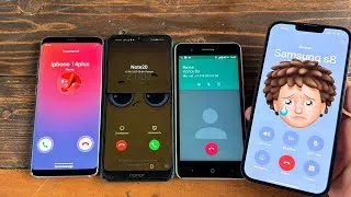Thumbnail: ZTE Blade A510 + IPhone 14Plus incoming Call Honor 8A+ Samsung S8