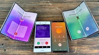 Thumbnail: Samsung ZFold5 vs ZFold3 incoming Call Samsung S9+Sony Xperia F510