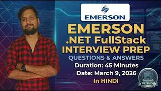 Thumbnail: My Emerson .NET Full Stack Interview Experience | Tips & Questions