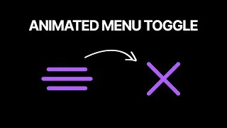 Thumbnail: HTML CSS Animated Menu Toggle Button