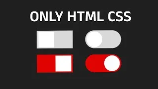 Thumbnail: How to make Toggle Switch Button Only HTML CSS
