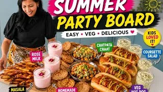 Thumbnail: Ultimate Veg Summer Party Board 🌞 | Easy Snacks Kids LOVED!