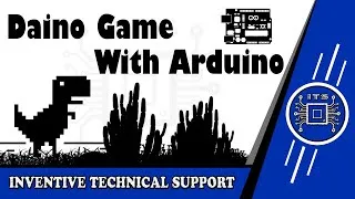 Thumbnail: Google Daino game. Auto play using Arduino and Servo Motor