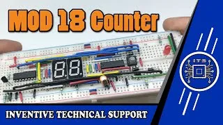 Thumbnail: MOD 18 Counter  00 to 17  Using CD4026 IC | Counting 00 to 17 on Breadboard | Re-Upload Video #its