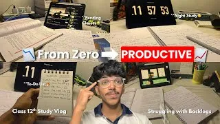 Thumbnail: I Finally LOCKED IN… 2 Days of Pure Productivity 📚🔥Class 12th Study Vlog | Completing To-Do List✅