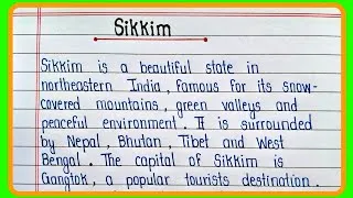 Thumbnail: Short Paragraph on Sikkim in English || Information about Sikkim || Essay on Sikkim in English ||