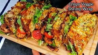 Thumbnail: Healthy Tacos | I Ditched Bread For This Crispy Veggie Shrimp taco ! Healthy and Delicious 