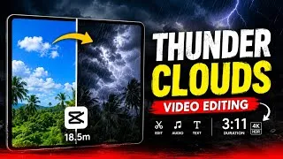 Thumbnail: Trending Thunder Effect Video Editing InCapcut App| Cloud & Thunder Effect SkyVideo Editing