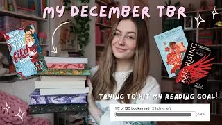 Thumbnail: my december TBR to hit my 2025 reading goal! 📖✨