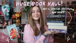 Thumbnail: HUGE book haul! 20+ books | arc's, special editions, + more! 📖✨