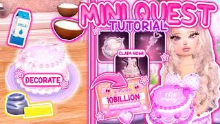 Thumbnail: *NEW FREE ITEMS!!* CAKE QUEST TUTORIAL IN DRESS TO IMPRESS! *SECRET ITEMS + NEW CODE*  Roblox