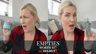 Thumbnail: BRUTALLY HONEST EMPTIES | Skincare & Makeup I Regret vs. Products I Already Repurchased!