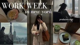 Thumbnail: 10-7 WORK WEEK IN NYC | 58th floor office views, productive and balanced days, solo date night
