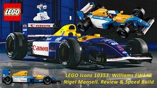 Thumbnail: LEGO Icons 10353 Williams FW14B Nigel Mansell Review & Speed Build