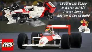Thumbnail: LEGO Icons 10330 McLaren MP4/4 Ayrton Senna Review & Speed Build