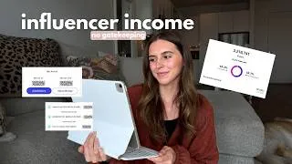 Thumbnail: how much I made last month as a full time influencer