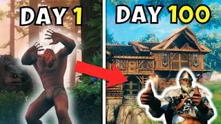 Thumbnail: 100 Days of Hardcore Valheim. No Map, No Portals...