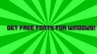 Thumbnail: How to Download and Install Fonts for free! (Windows 7, 8, 8.1, 10)