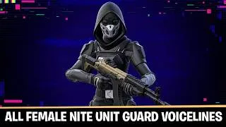 Thumbnail: All Female Henchman (Nite Unit Guard) Voicelines in Fortnite Chapter 7 Season 4 Override