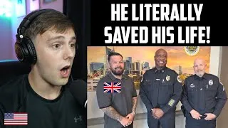 Thumbnail: American Reacts - U.K. police sergeant on holiday helps American Officer during Lethal Struggle