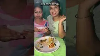 Thumbnail: Bite Challenge😋Huge Egg Roll Challenge🤤🌯| Mom Recipe Channel @AnneMomTaste | Vlog  @AnneJnneVlogs 