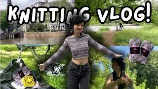 Thumbnail: I knit my first top (it actually turned out cute?) | summer vlog