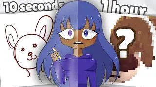 Thumbnail: I Drew Your CRAZY Suggestions in 10 Seconds vs 1 Hour