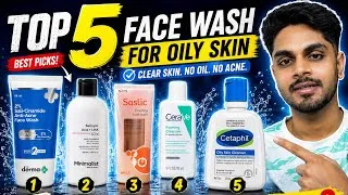 Thumbnail: Top 5 face washes for oily skin (2026)| honest review and best picks .