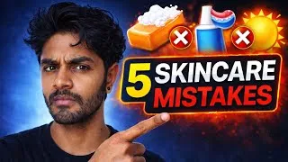 Thumbnail: Stop these 5 skincare mistakes | most people ruin their skin without knowing 