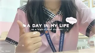 Thumbnail: a *REALISTIC* school day in my life 🐰🖇️ : spend a day with me as a high-school student ɞ