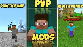 Thumbnail: TOP 5 PVP MOD FOR MINECRAFT PE 🔥 IN (HINDI) 
