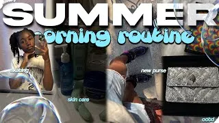 Thumbnail: SUMMER MORNING ROUTINE🩵🤍🫧 {skating, skincare, new purse, school, ootd, & etc} 
