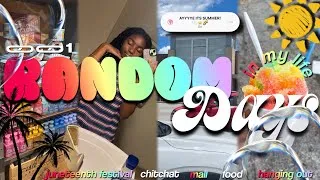 Thumbnail: RANDOM DAYS IN MY LIFE 001 ・juneteeth festival, mall, hangout, chitchat, father's day & etc ・🫧☀️