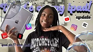 Thumbnail: WHAT’S ON MY IPAD! *update* { inspo, tutorial, ipad air 11 inch (m3), chitchat & etc } 💜🫧