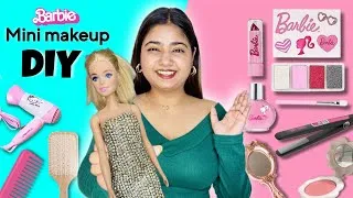 Thumbnail: 14 CUTE mini makeup items DIY for barbie | Miniature craft