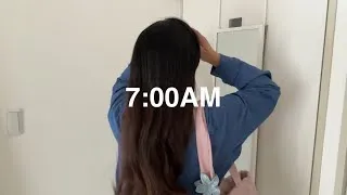 Thumbnail: 🩵 7am morning routine + day-off shopping 🎀 living alone diaries