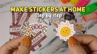 Thumbnail: My Realistic Small Business Journey: Making Stickers at Home🖨️