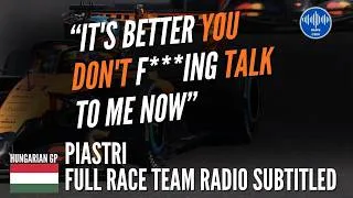 Thumbnail: "Nice of you guys to factor that one in by the way" - Piastri -  Full Team Radio Hungarian GP 2026