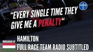 Thumbnail: "Sorry to lose that position man" - Hamilton Full Team Radio Hungarian GP 2026