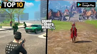 Thumbnail: Top 10 Android Games Similar to GTA V **MUST TRY 🔥 #gta5