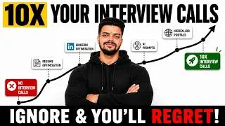 Thumbnail: I Used AI to Get Interview Calls from Microsoft, Google, Amazon, Uber & Adobe | Get 10x more calls🔥🚀