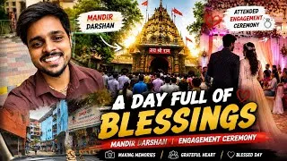 Thumbnail: Sunday Vlog ❤️ | Engagement Ceremony, Temple Darshan & Family Moments 🎉🙏