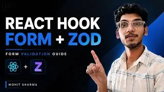 Thumbnail: React Hook Form with Zod | Modern Form Validation Tutorial